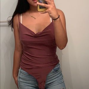 Purple/pink Charlotte Russe one piece